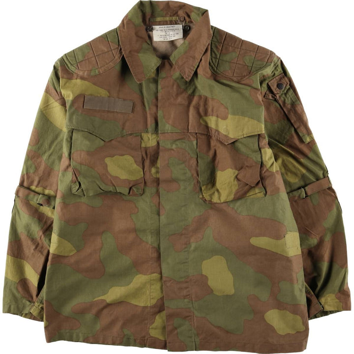 Italian Army Carabinieri Camouflage Pattern Military Jacket TG.3 Men's XL cotton brown type Vintage Second Hand