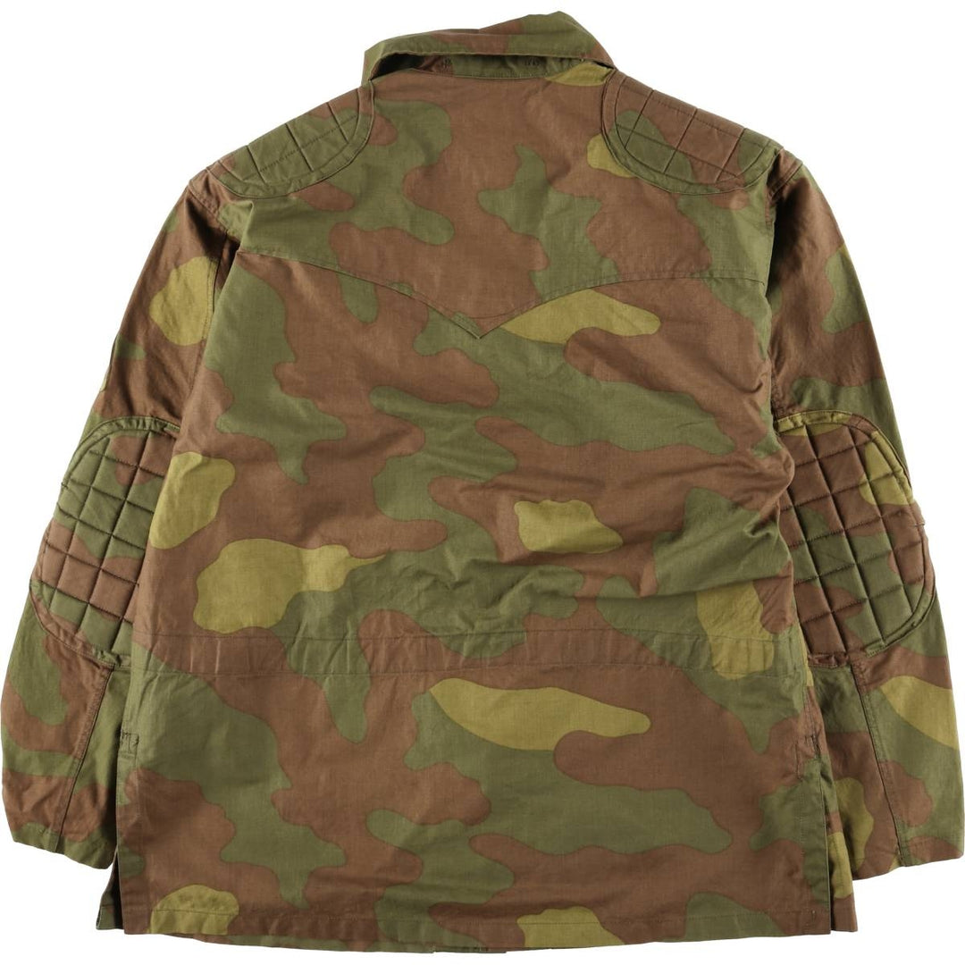 Italian Army Carabinieri Camouflage Pattern Military Jacket TG.3 Men's XL cotton brown type Vintage Second Hand