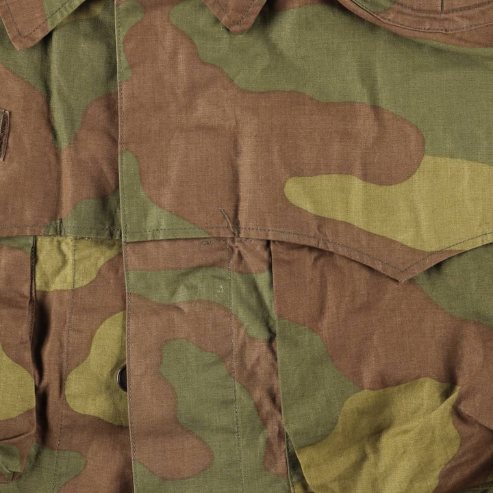 Italian Army Carabinieri Camouflage Pattern Military Jacket TG.3 Men's XL cotton brown type Vintage Second Hand