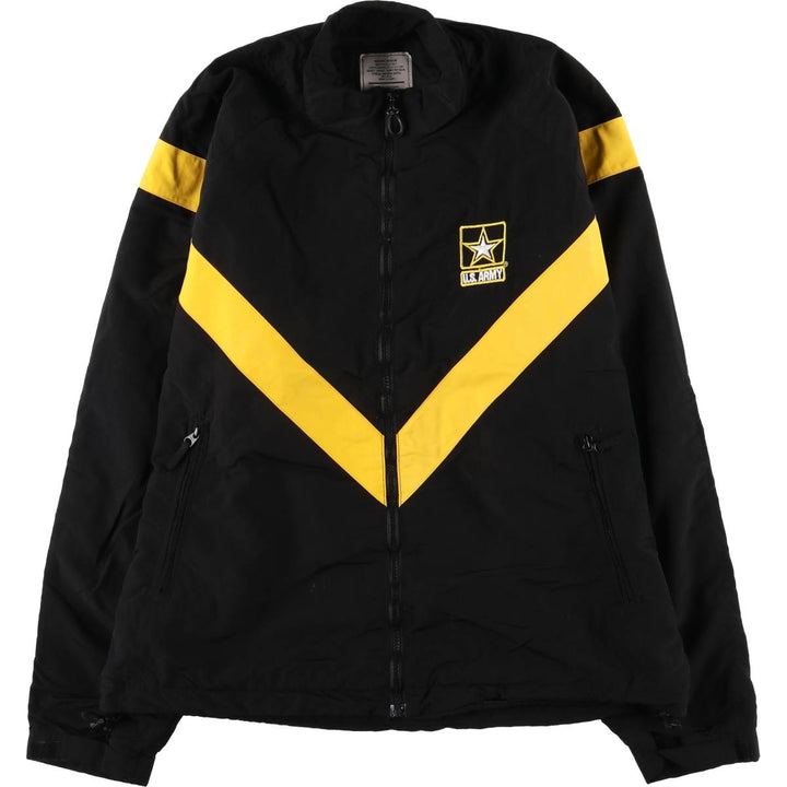 Genuine US Army APFU Training Jacket, Nylon Jacket, Made in USA, MEDIUM Nylon black type Vintage Second Hand