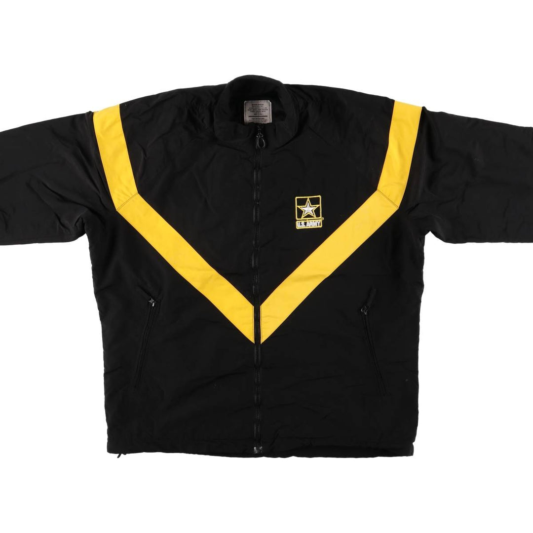 Genuine US Army APFU Training Jacket, Nylon Jacket, Made in USA, MEDIUM Nylon black type Vintage Second Hand