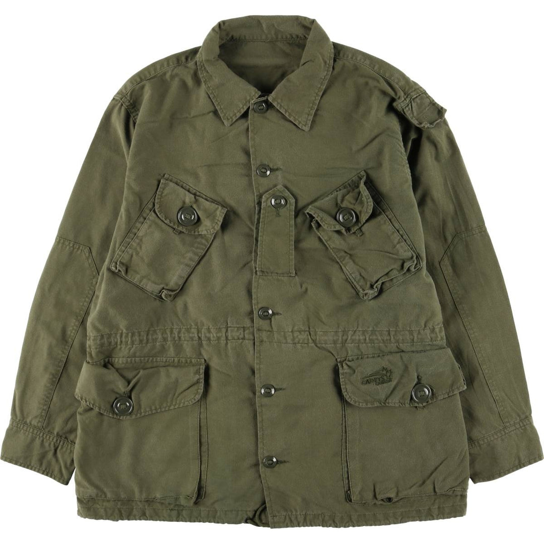 Canadian Army MK2 Military Combat Jacket, Made in Canada, 6740, Men's Size Medium Nylon Khaki type Vintage Second Hand