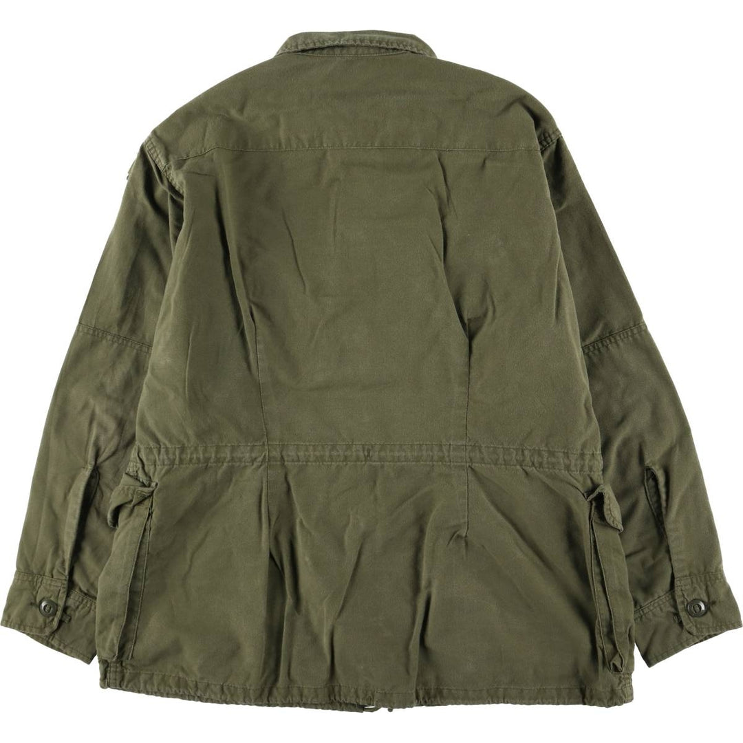 Canadian Army MK2 Military Combat Jacket, Made in Canada, 6740, Men's Size Medium Nylon Khaki type Vintage Second Hand