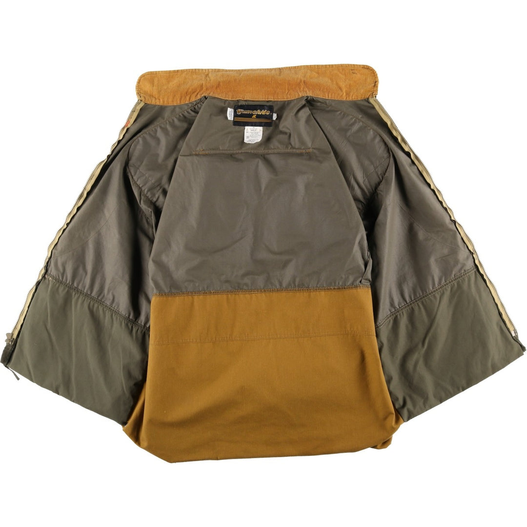90'S Gamchide Shooting Jacket, Men's Size L polyester Khaki type Vintage Second Hand