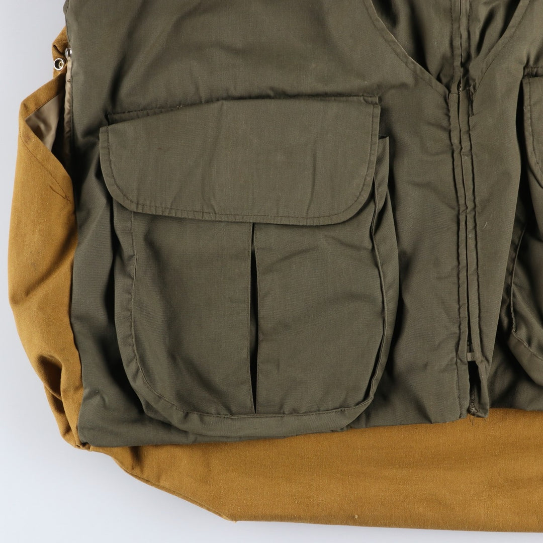 90'S Gamchide Shooting Jacket, Men's Size L polyester Khaki type Vintage Second Hand