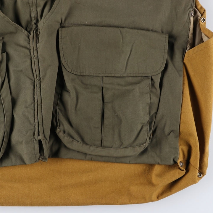 90'S Gamchide Shooting Jacket, Men's Size L polyester Khaki type Vintage Second Hand