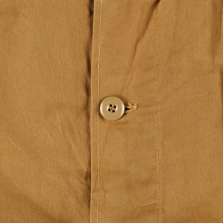 Vintage 1970'S SAFTBAK shooting jacket, men's size XXL cotton beige type brown Vintage Second Hand