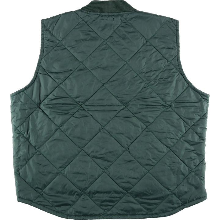Vintage Big Mac Men's XL Down Vest Nylon Green type dark green Vintage Second Hand