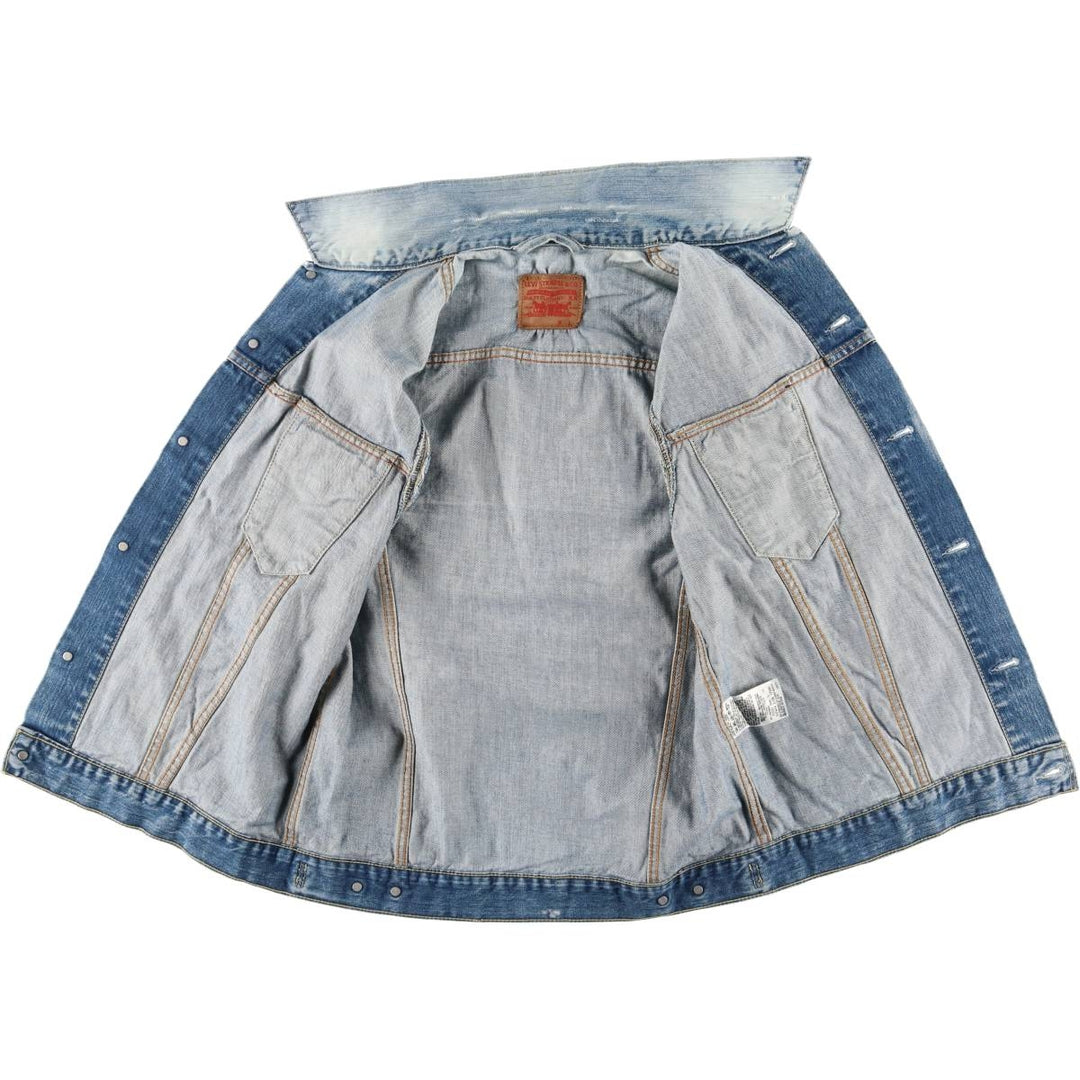Levi's Euro Model Cut-Off Denim Vest, Men's Size L cotton blue type Vintage Second Hand