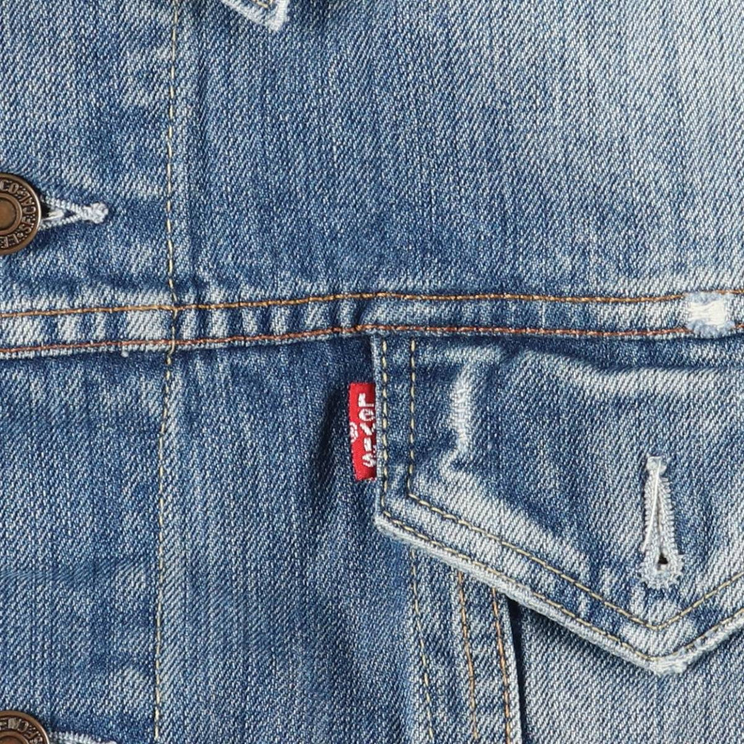 Levi's Euro Model Cut-Off Denim Vest, Men's Size L cotton blue type Vintage Second Hand