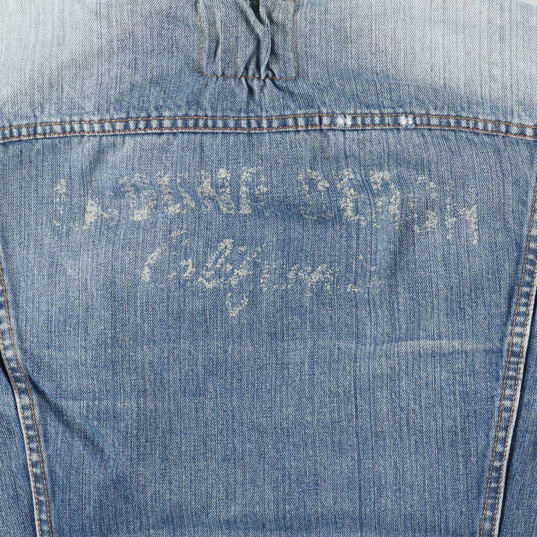 Levi's Euro Model Cut-Off Denim Vest, Men's Size L cotton blue type Vintage Second Hand