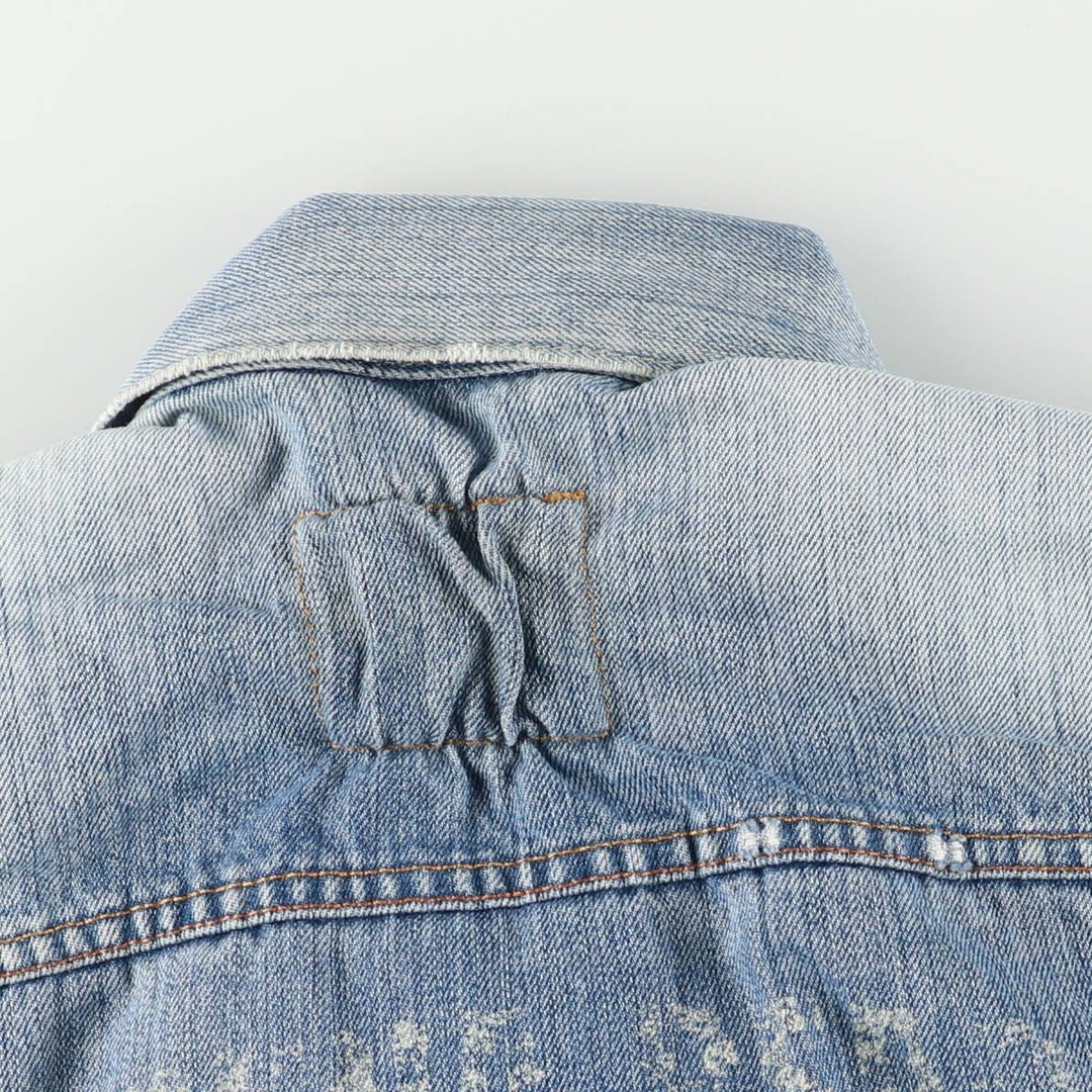 Levi's Euro Model Cut-Off Denim Vest, Men's Size L cotton blue type Vintage Second Hand