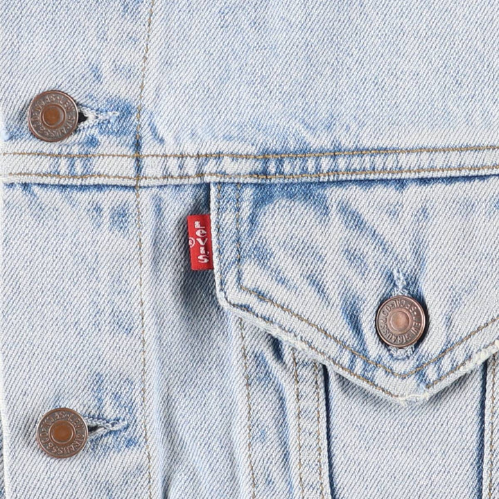 90'S Vintage Levi's Denim Vest (70401-0283) Men's Size XL cotton blue type Vintage Second Hand