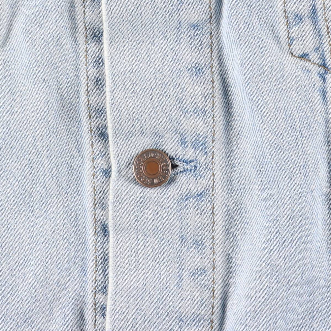 90'S Vintage Levi's Denim Vest (70401-0283) Men's Size XL cotton blue type Vintage Second Hand