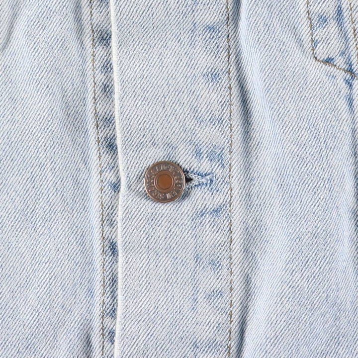 90'S Vintage Levi's Denim Vest (70401-0283) Men's Size XL cotton blue type Vintage Second Hand
