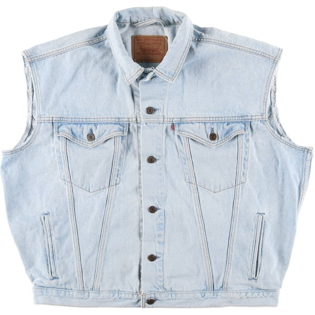 Levi's 75525-4834 Cut-Off Denim Vest, Men's Size XL unclear Blue type light blue Vintage Second Hand