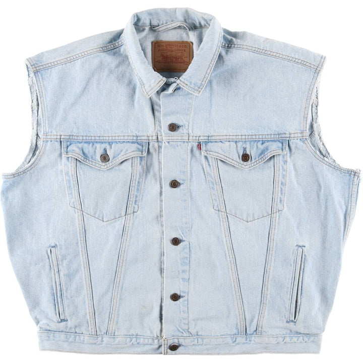 Levi's 75525-4834 Cut-Off Denim Vest, Men's Size XL unclear Blue type light blue Vintage Second Hand