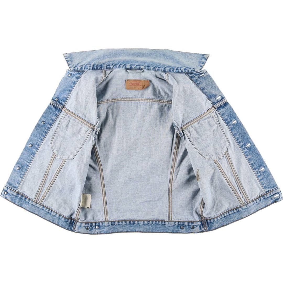 90'S Vintage Levi's Denim Vest (70401-0283) Men's Size XL cotton blue type Vintage Second Hand