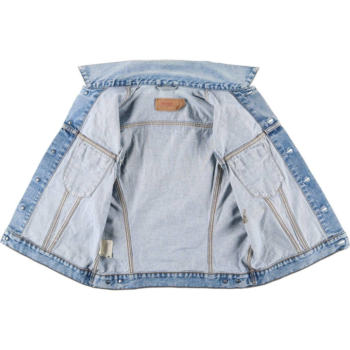 90'S Vintage Levi's Denim Vest (70401-0283) Men's Size XL cotton blue type Vintage Second Hand