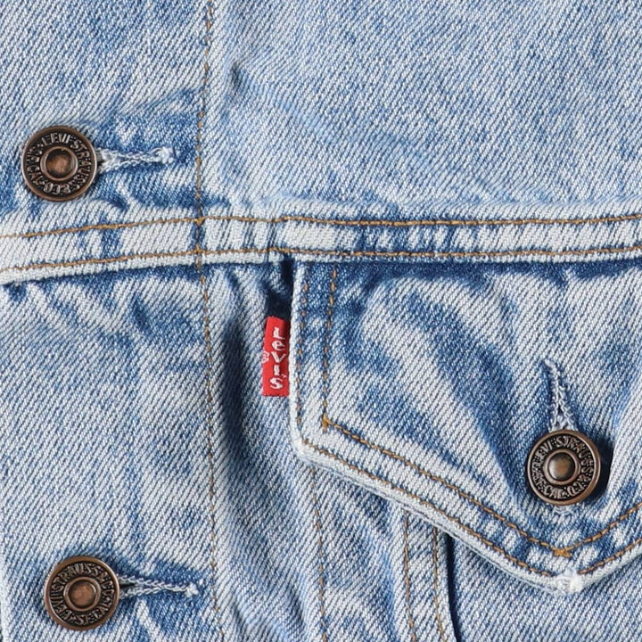 90'S Vintage Levi's Denim Vest (70401-0283) Men's Size XL cotton blue type Vintage Second Hand