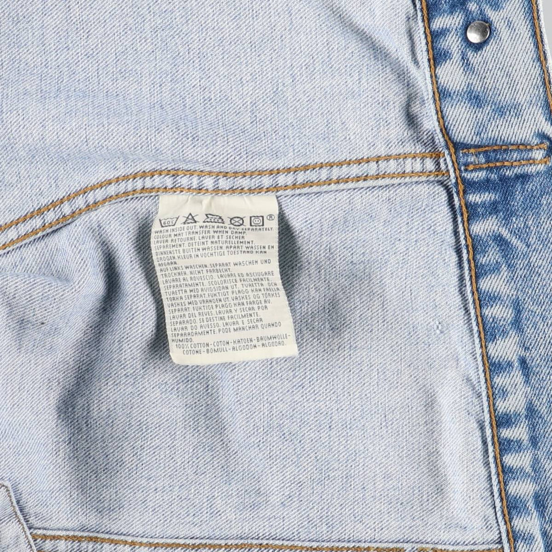 90'S Vintage Levi's Denim Vest (70401-0283) Men's Size XL cotton blue type Vintage Second Hand