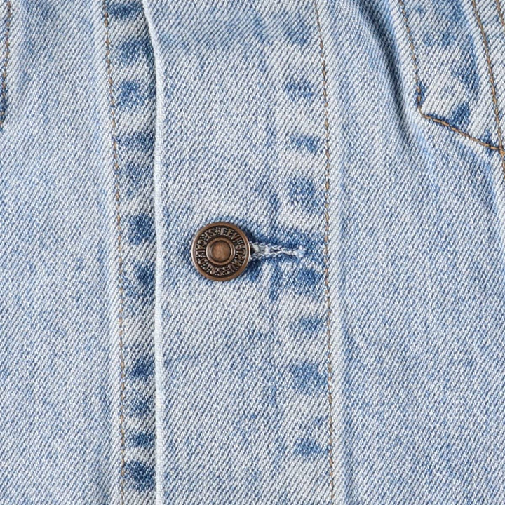 90'S Vintage Levi's Denim Vest (70401-0283) Men's Size XL cotton blue type Vintage Second Hand