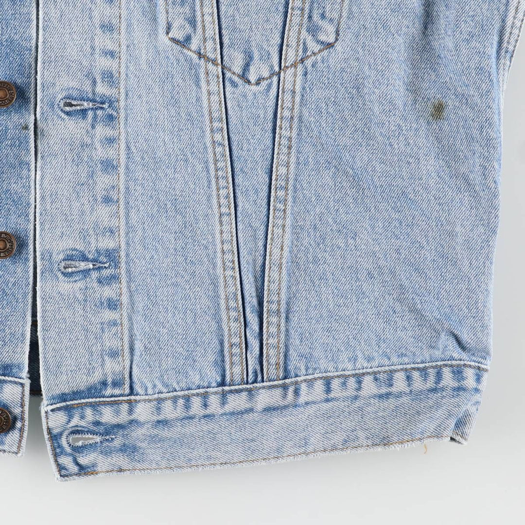 90'S Vintage Levi's Denim Vest (70401-0283) Men's Size XL cotton blue type Vintage Second Hand