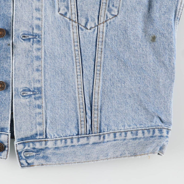 90'S Vintage Levi's Denim Vest (70401-0283) Men's Size XL cotton blue type Vintage Second Hand
