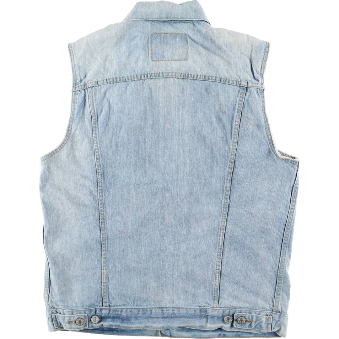 Levi's Cut-off Denim Vest, Men's Size L cotton Blue type light blue Vintage Second Hand