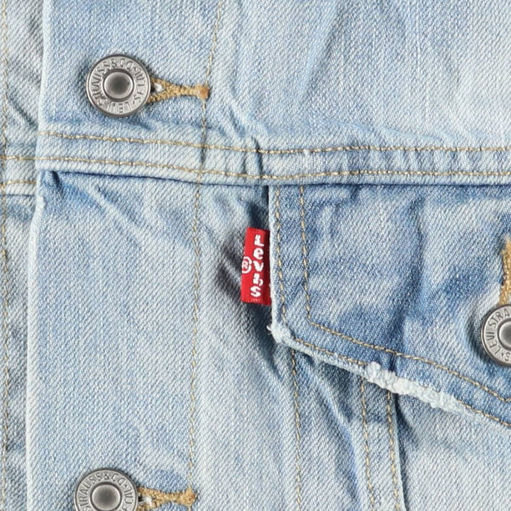 Levi's Cut-off Denim Vest, Men's Size L cotton Blue type light blue Vintage Second Hand