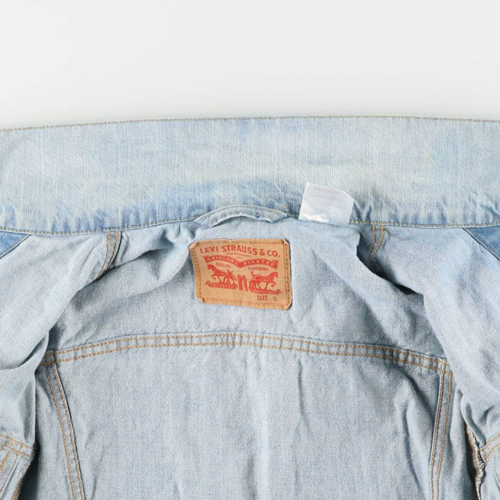 Levi's Cut-off Denim Vest, Men's Size L cotton Blue type light blue Vintage Second Hand