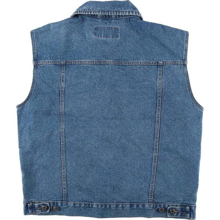 Vintage 90'S Wrangler HERO denim vest, size L, men's unclear blue type Vintage Second Hand