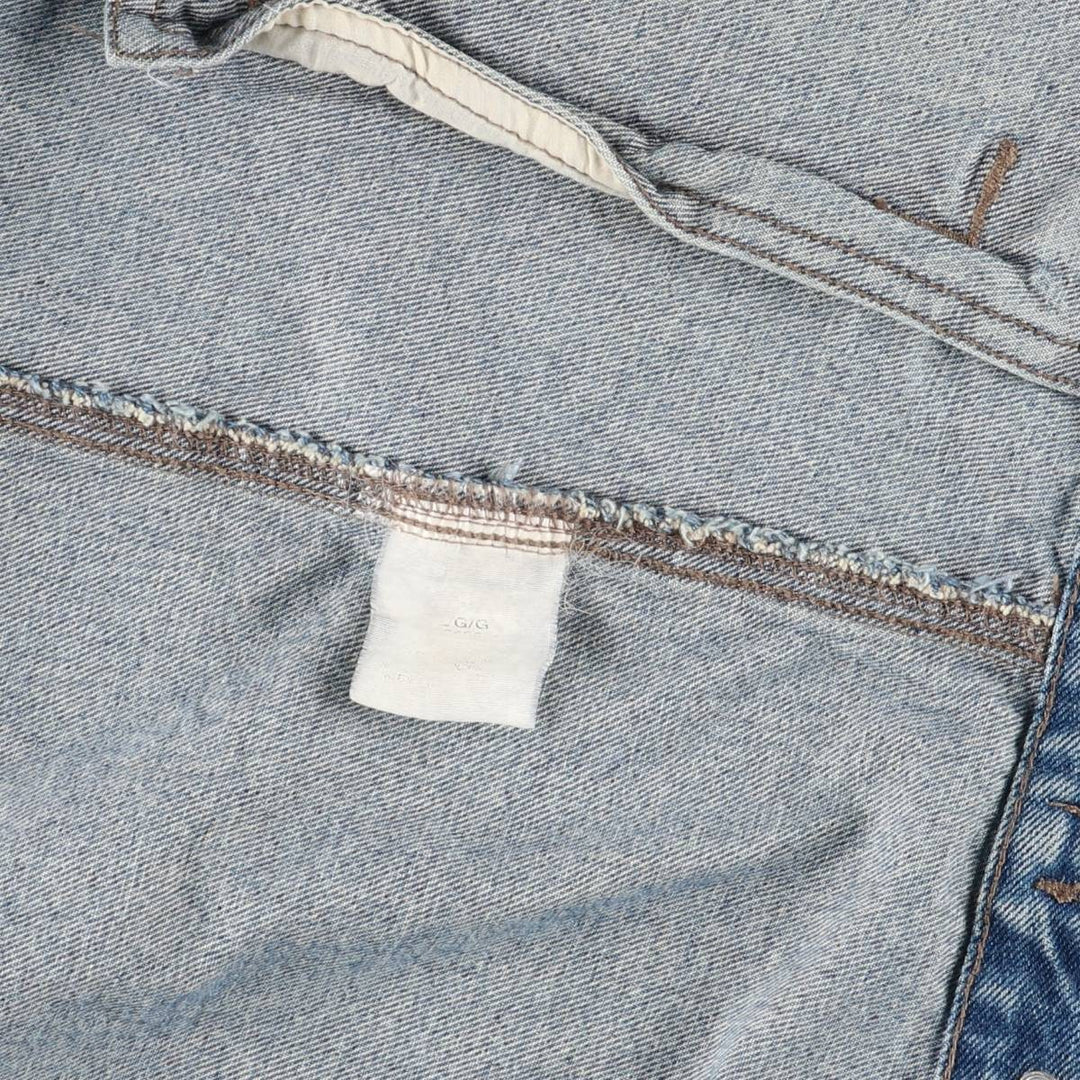 Vintage 90'S Wrangler HERO denim vest, size L, men's unclear blue type Vintage Second Hand
