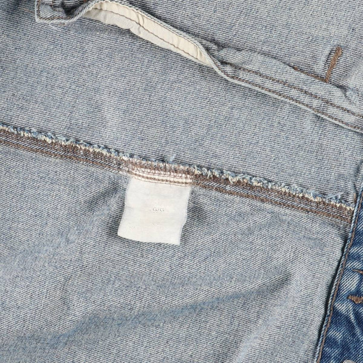 Vintage 90'S Wrangler HERO denim vest, size L, men's unclear blue type Vintage Second Hand