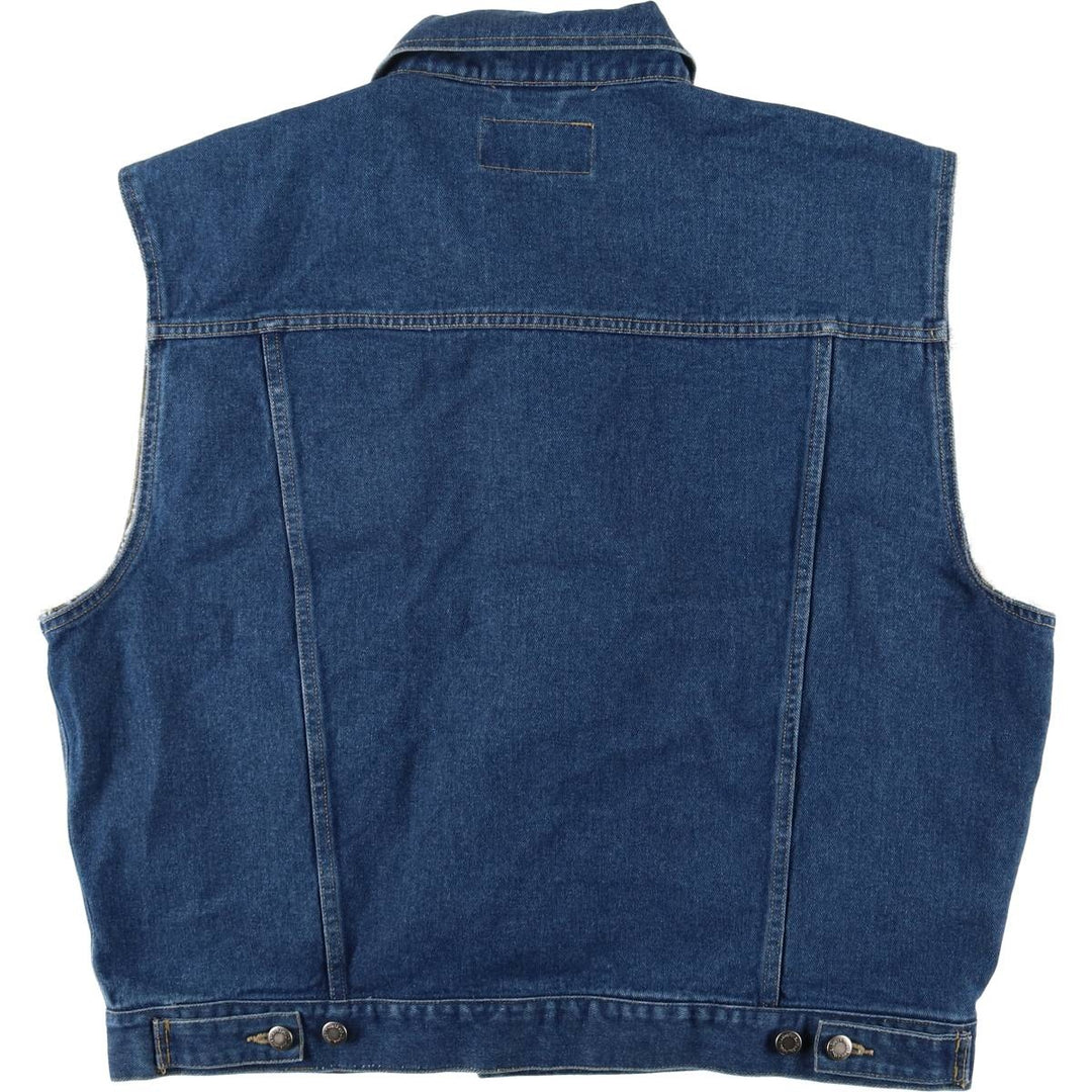 Wrangler HERO Cut-Off Denim Vest, Men's XL cotton blue type Vintage Second Hand