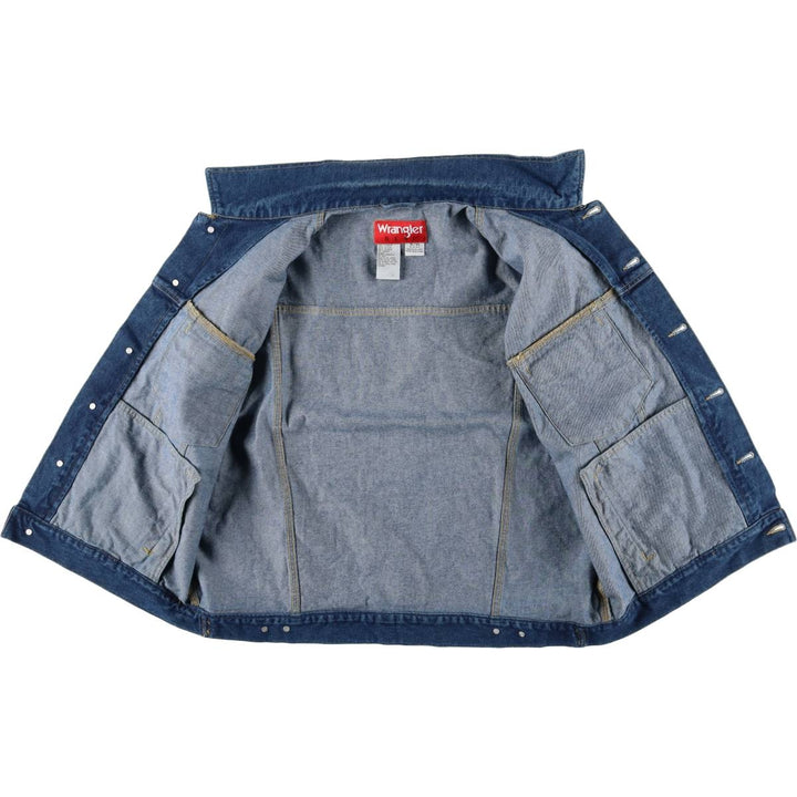 Wrangler HERO Cut-Off Denim Vest, Men's XL cotton blue type Vintage Second Hand