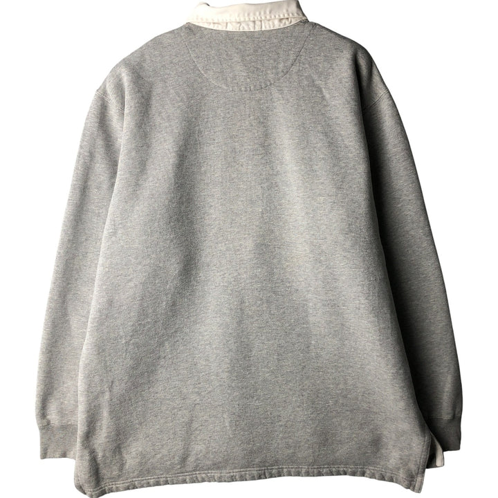 Ralph Lauren POLO by Ralph Lauren One Point Logo Sweatshirt Trainer Men's L size cotton gray type Vintage Second Hand