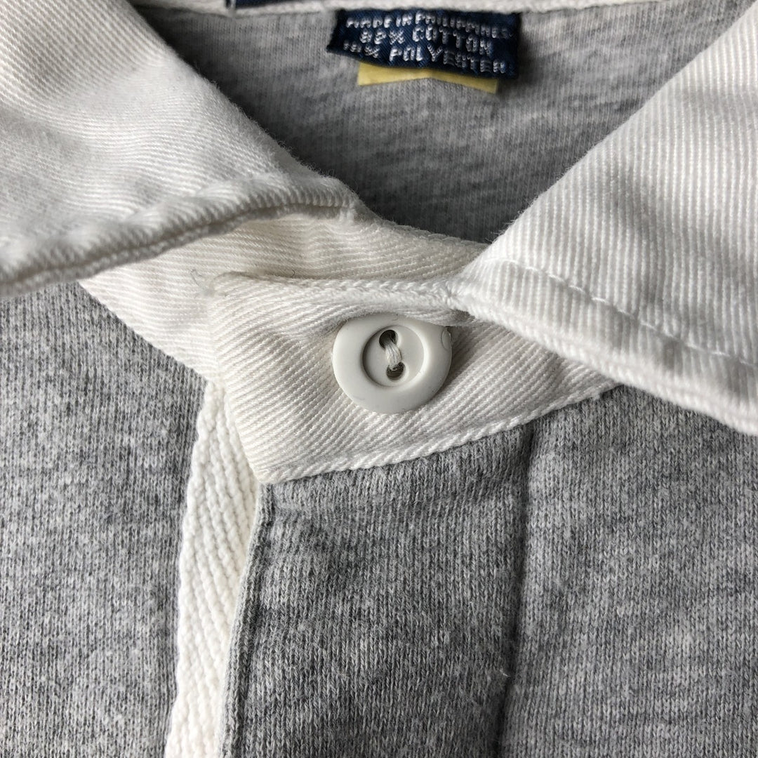 Ralph Lauren POLO by Ralph Lauren One Point Logo Sweatshirt Trainer Men's L size cotton gray type Vintage Second Hand