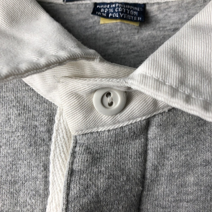 Ralph Lauren POLO by Ralph Lauren One Point Logo Sweatshirt Trainer Men's L size cotton gray type Vintage Second Hand
