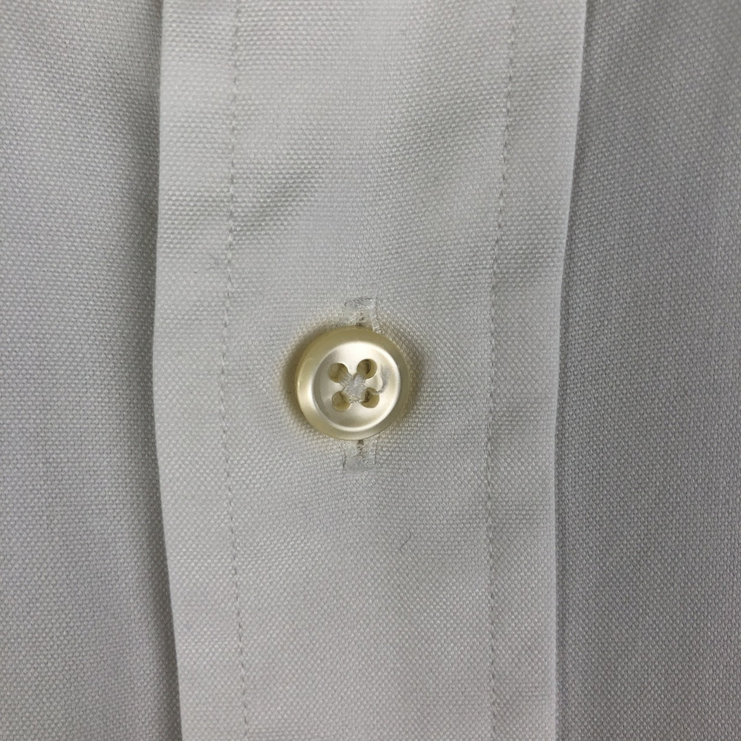 Ralph Lauren YARMOUTH long sleeve button down shirt, men's size L cotton white type Vintage Second Hand