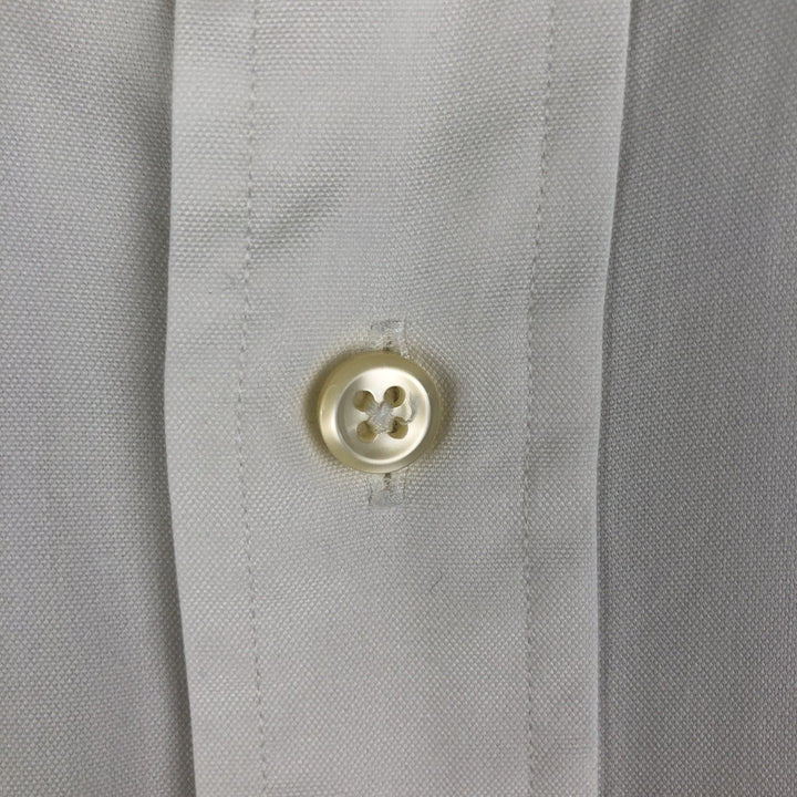 Ralph Lauren YARMOUTH long sleeve button down shirt, men's size L cotton white type Vintage Second Hand
