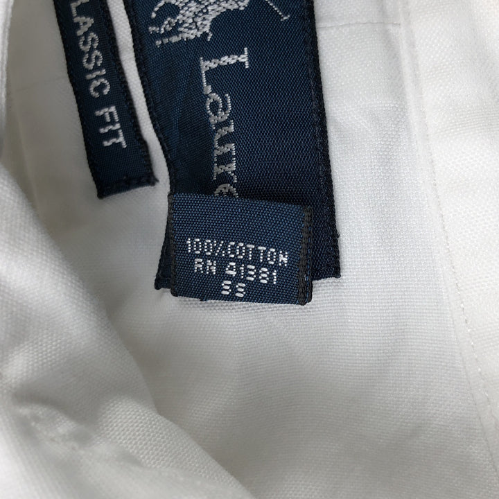 Ralph Lauren Classic Fit Long Sleeve Button Down Shirt Men's XL cotton white type Vintage Second Hand