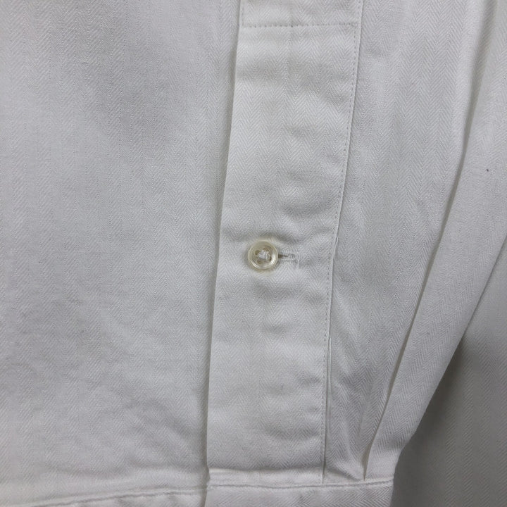 Ralph Lauren POLO by Ralph Lauren ANDREW long sleeve cotton shirt, men's XL size cotton white type Vintage Second Hand