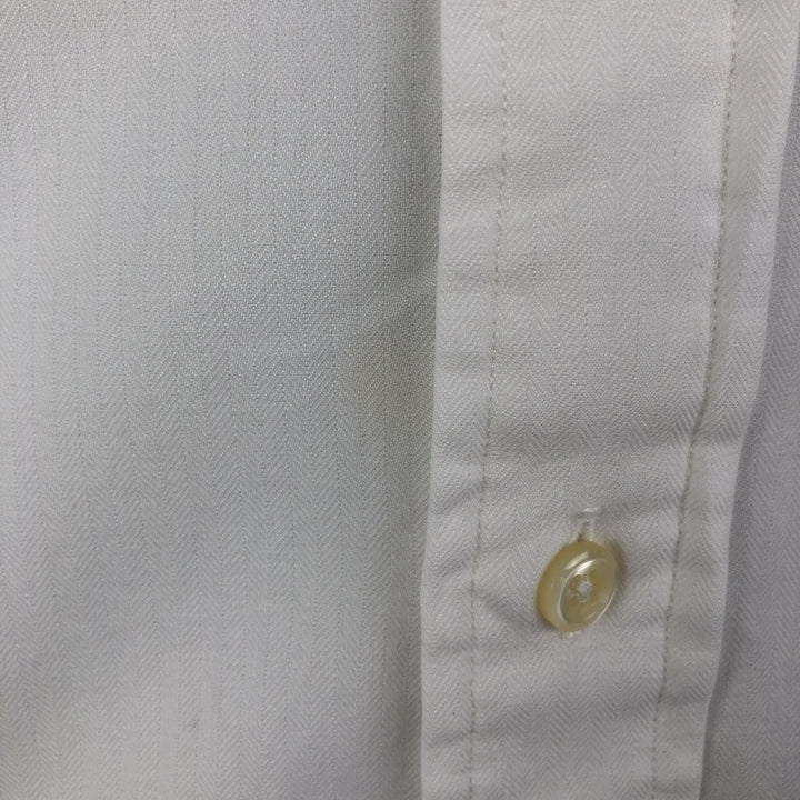 Ralph Lauren YARMOUTH long sleeve button down shirt, men's size L cotton white type Vintage Second Hand