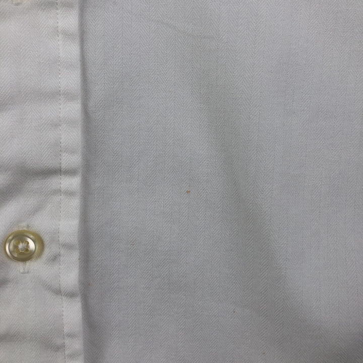 Ralph Lauren YARMOUTH long sleeve button down shirt, men's size L cotton white type Vintage Second Hand