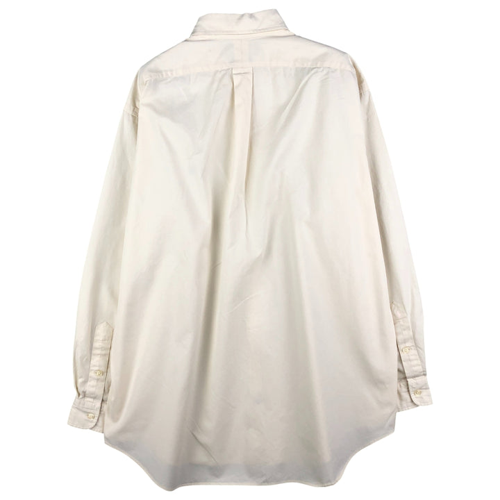Ralph Lauren BLAKE long sleeve button down shirt, men's size L cotton unbleached Vintage Second Hand