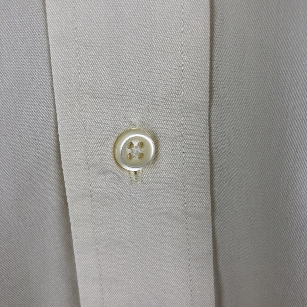 Ralph Lauren BLAKE long sleeve button down shirt, men's size L cotton unbleached Vintage Second Hand