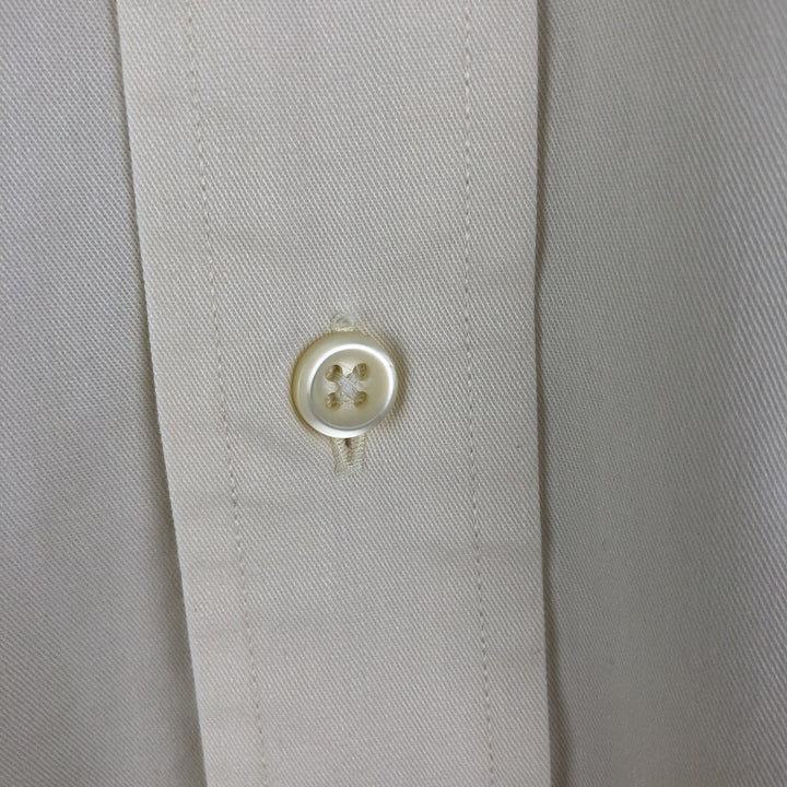 Ralph Lauren BLAKE long sleeve button down shirt, men's size L cotton unbleached Vintage Second Hand