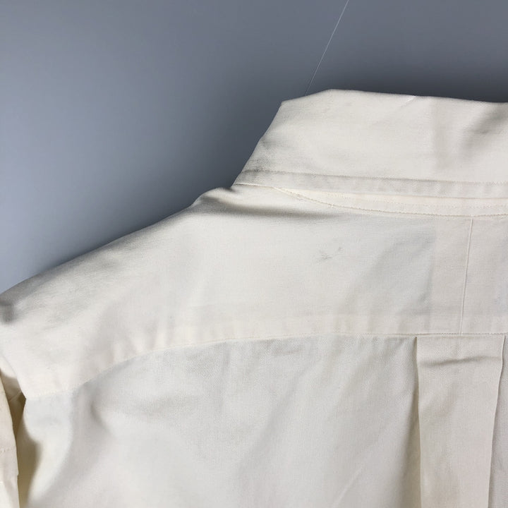 Ralph Lauren BLAKE long sleeve button down shirt, men's size L cotton unbleached Vintage Second Hand