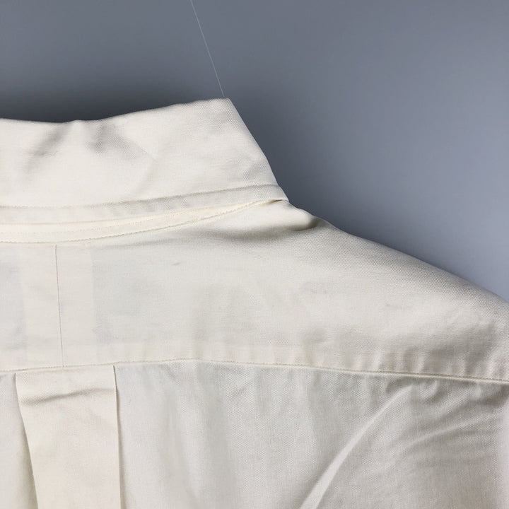 Ralph Lauren BLAKE long sleeve button down shirt, men's size L cotton unbleached Vintage Second Hand